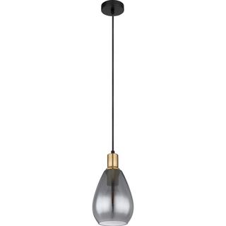 mutoni Lampe à suspension Fanni métal noir mat 1xE27  