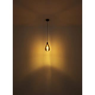 mutoni Lampe à suspension Fanni métal noir mat 1xE27  