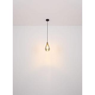 mutoni Lampe à suspension Fanni métal noir mat 1xE27  