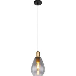 mutoni Lampe à suspension Fanni métal noir mat 1xE27  