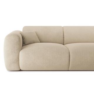 Maison Céphy Großes Ecksofa - Ecke links - Strukturstoff - Beige - POGNI von Maison Céphy  