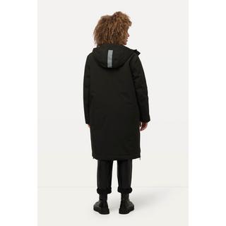 Ulla Popken  Veste technique HYPAR, imperméable, zip sur le côté, capuche 