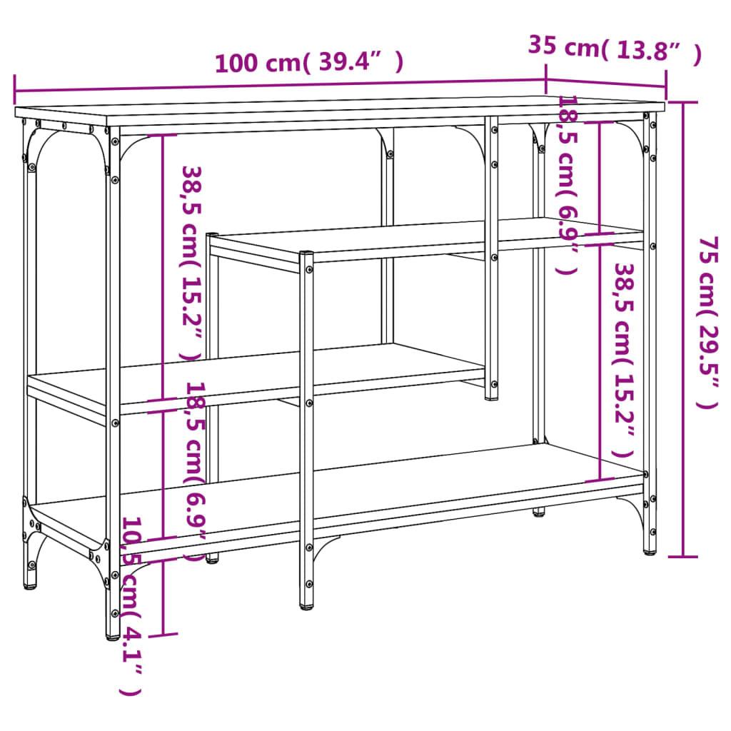 VidaXL Table console bois d'ingénierie  