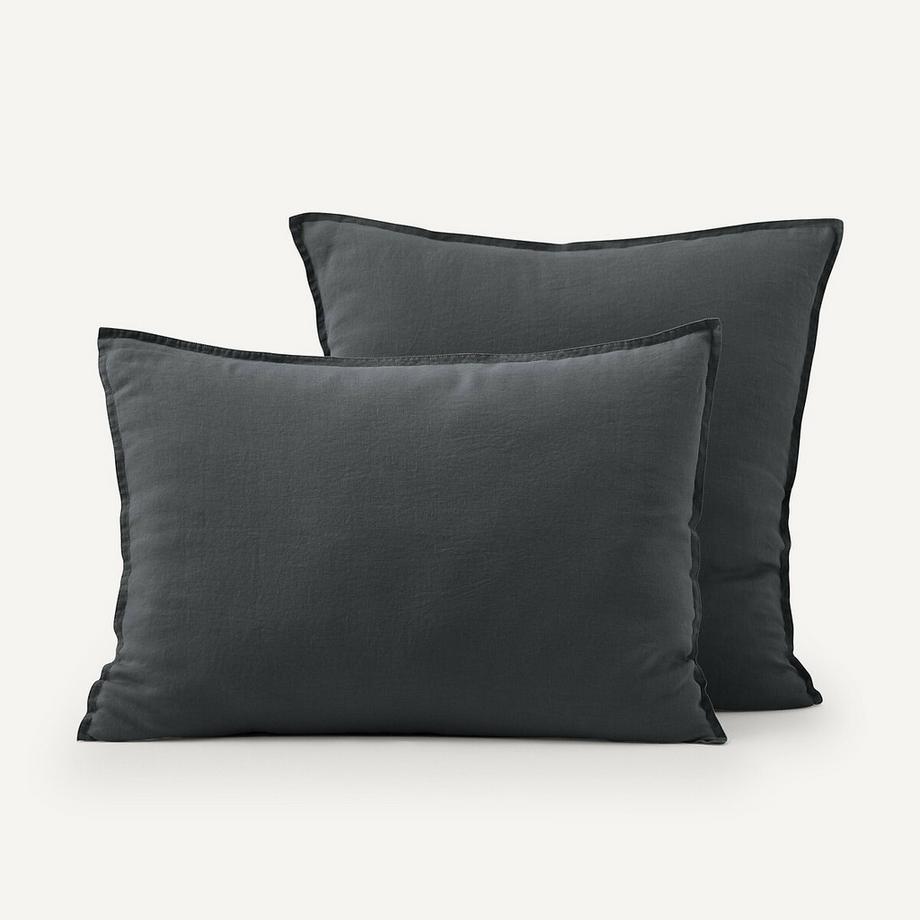 Taie d'oreiller enfant lin lavé