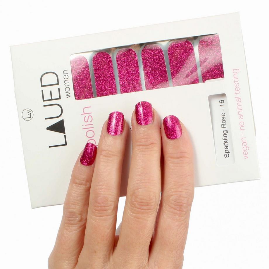 vegane Nagelfolien solid glitter Sparkling Rose