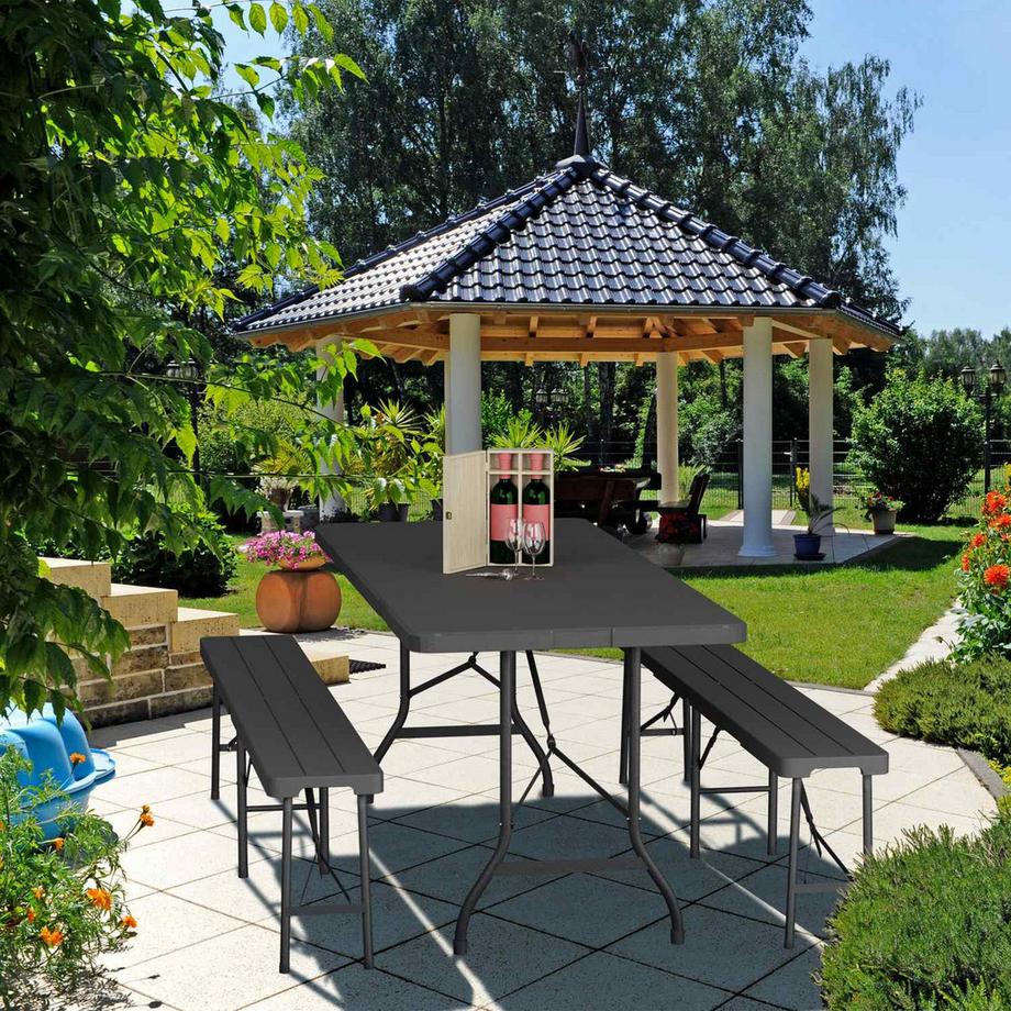 Northix Klappbarer Gartentisch  