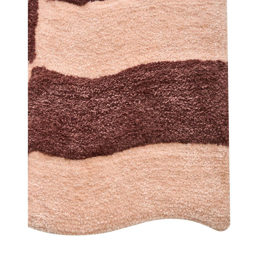 Beliani Tapis de bain en Polyester Rétro DIWANA  