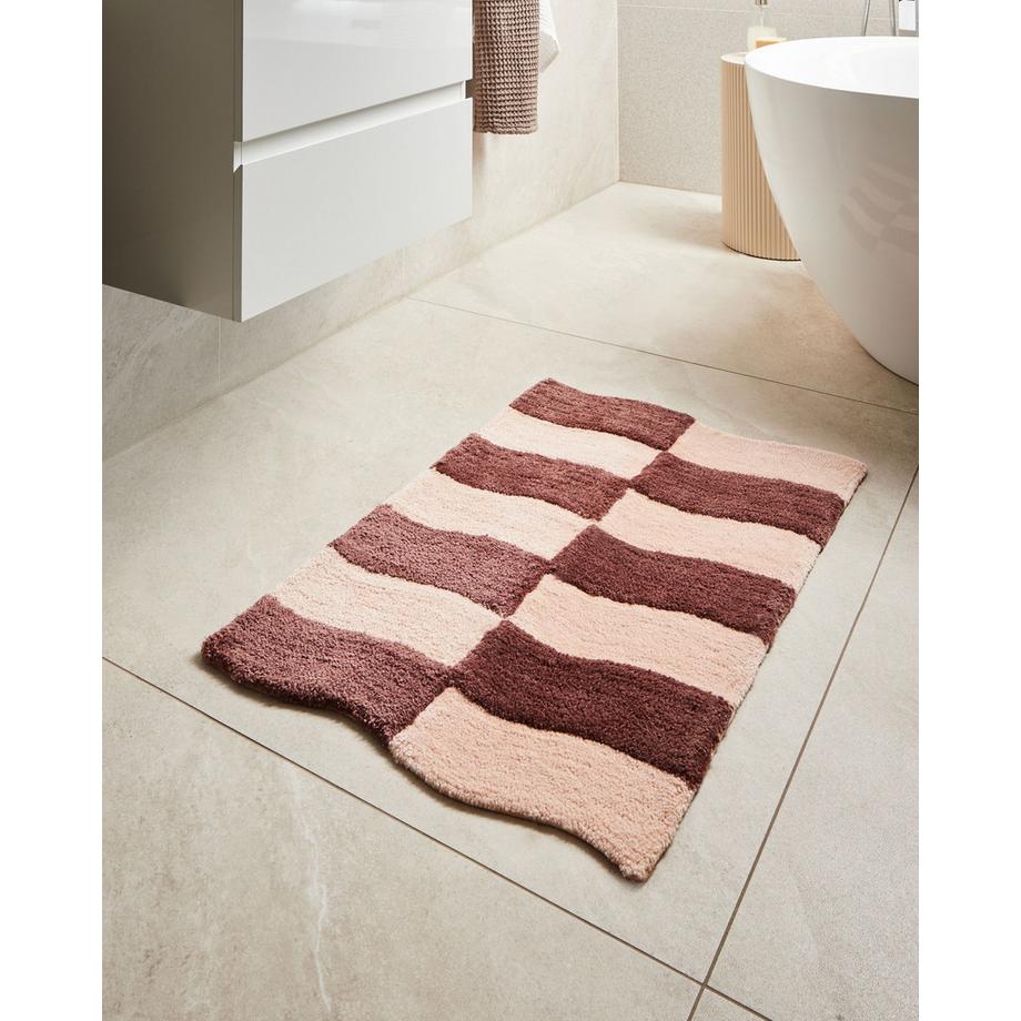 Beliani Tapis de bain en Polyester Rétro DIWANA  