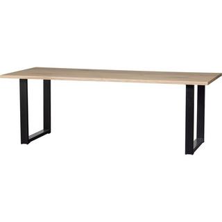 mutoni Tavolo da pranzo Tablo rovere FSC con bordo albero 220x90 piede a U  