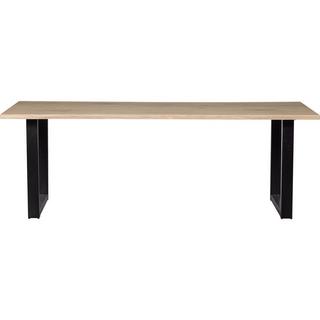 mutoni Table à manger Tablo chêne FSC avec bord d'arbre 220x90 U-foot  