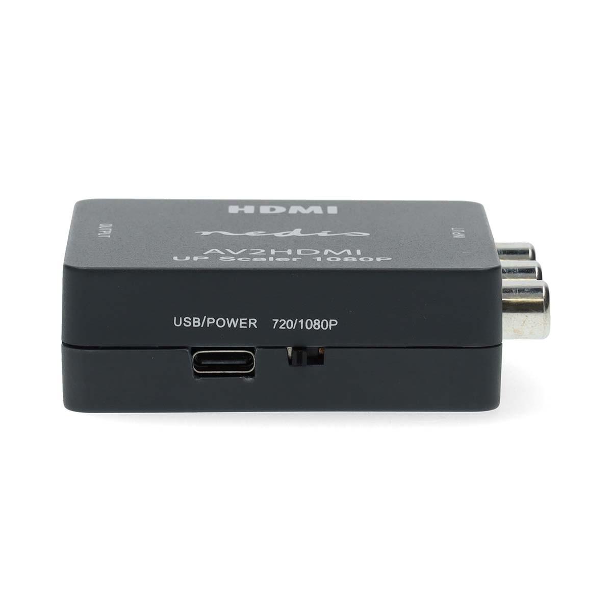 Hdmi™ Konverter | 3x Rca Buchse | Hdmi™ Ausgang | One-way | 1080p | 1.65 Gbps | Abs | Anthrazit Unisex  4.5X4.5X1.5CM