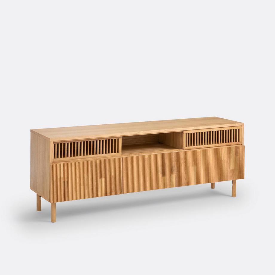 La Redoute Intérieurs Meuble TV chêne et plaqué  