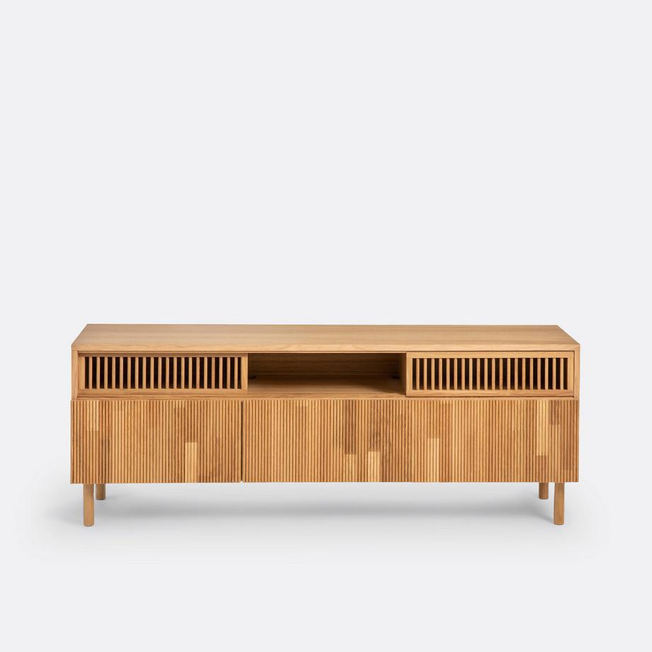 La Redoute Intérieurs Meuble TV chêne et plaqué  