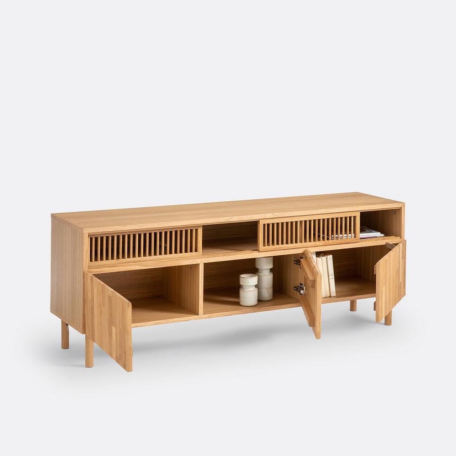 La Redoute Intérieurs Meuble TV chêne et plaqué  