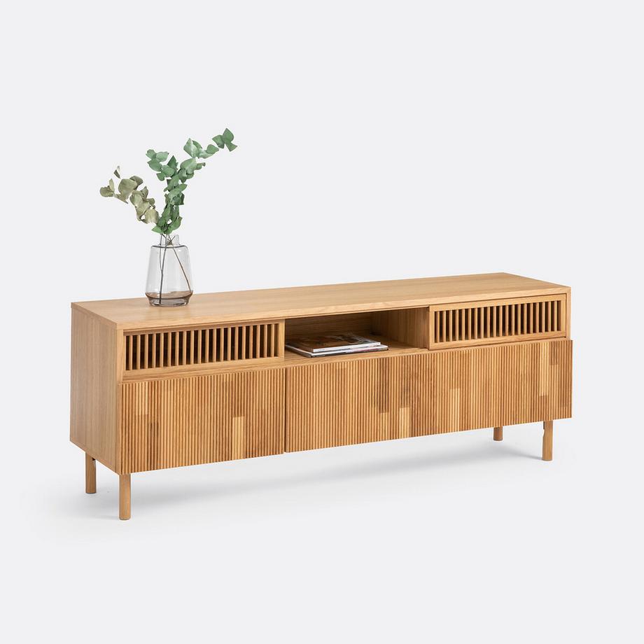 La Redoute Intérieurs Meuble TV chêne et plaqué  