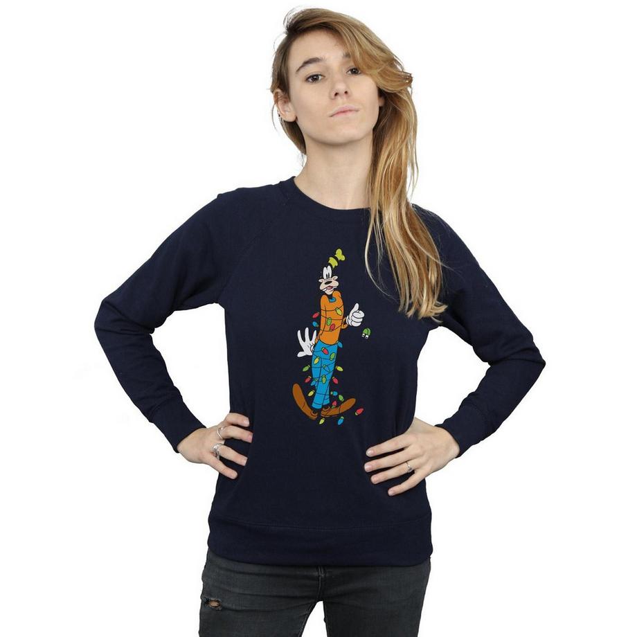 Disney Goofy Christmas Lights Sweatshirt  