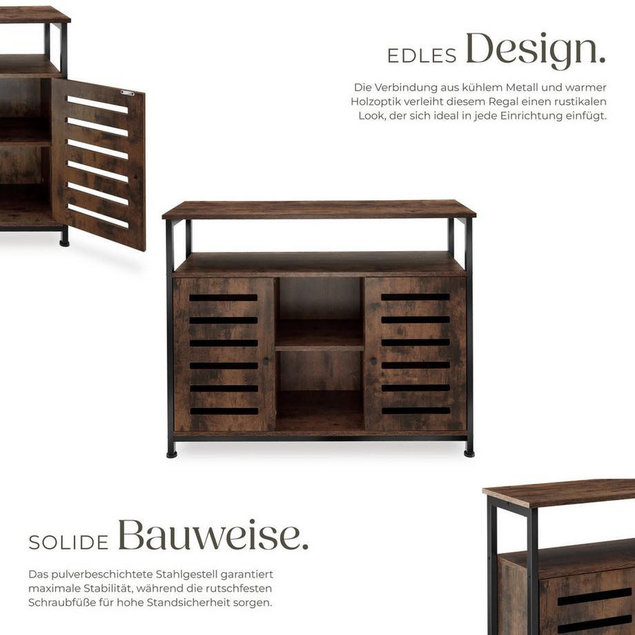 Tectake Credenza Warrington stile industriale  