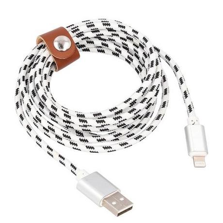 eStore  Cavo di ricarica da Lightning a USB, tessuto - 2 m 