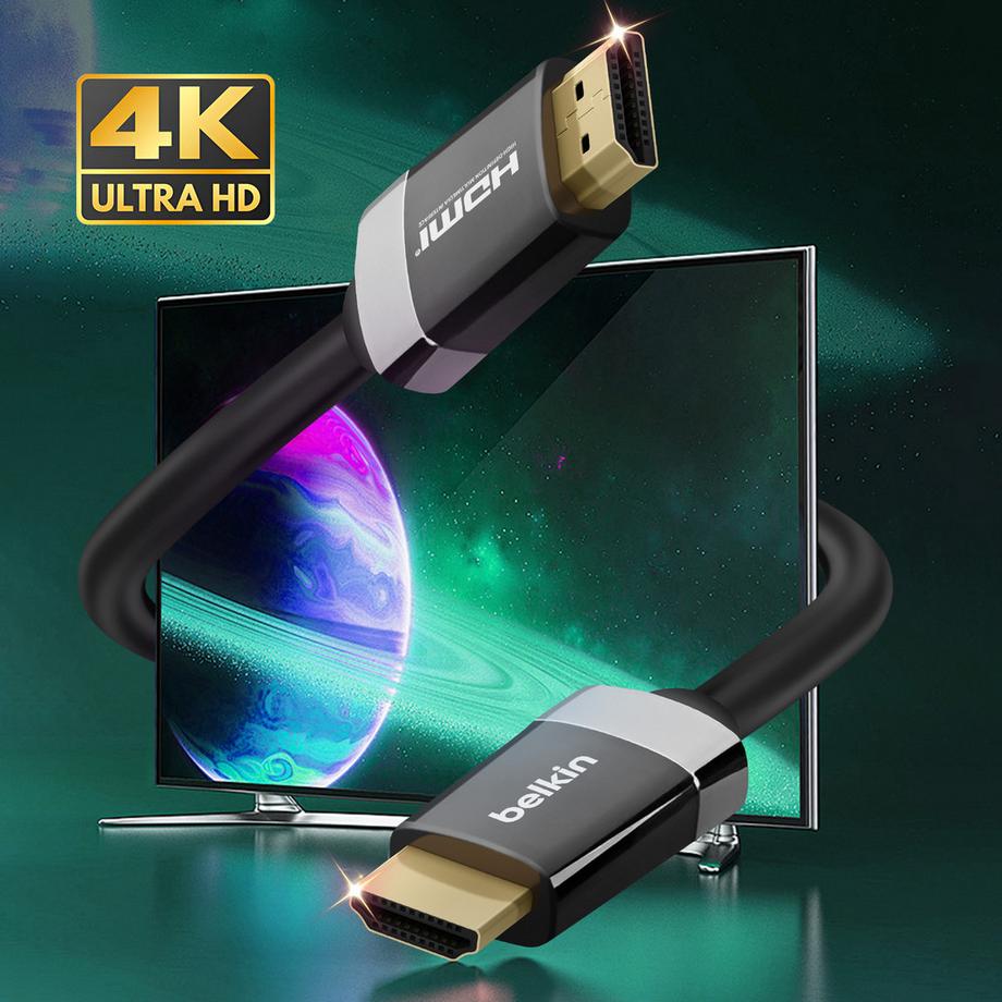 belkin  Câble Vidéo HDMI 4K Belkin Noir 2m 