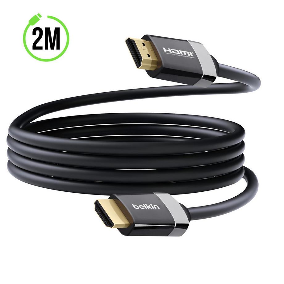 belkin  Câble Vidéo HDMI 4K Belkin Noir 2m 