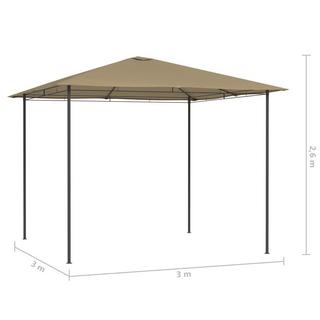 VidaXL gazebo da giardino Tessuto  