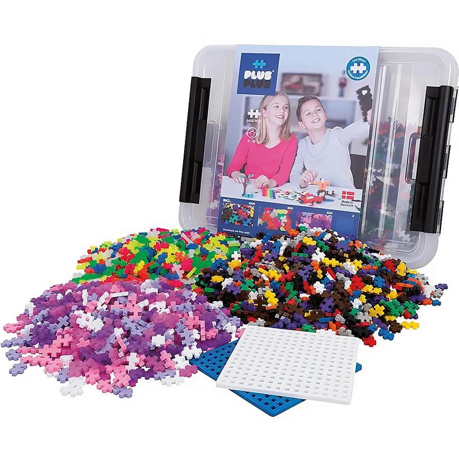 Plus-Plus  Basic Kreativ Bausteine Box (2400Teile) 