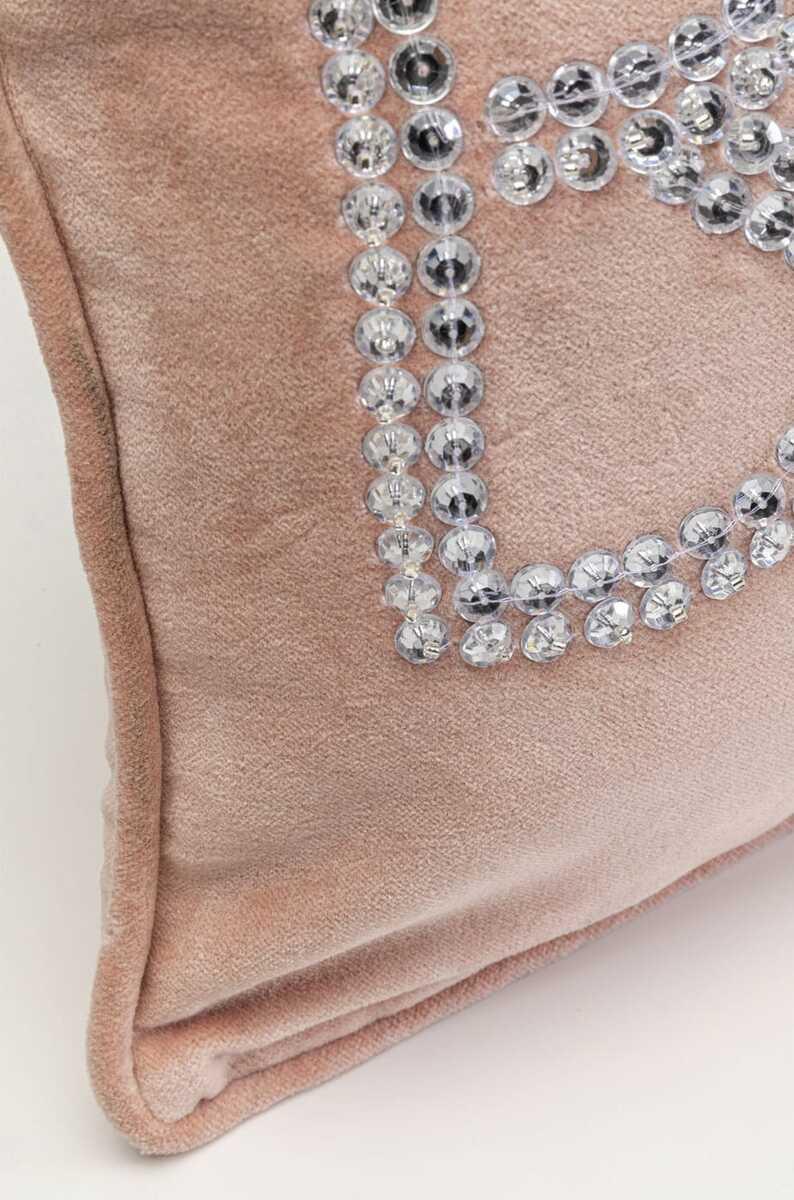 KARE Design Coussin Beads Bitch Blush 35x60  