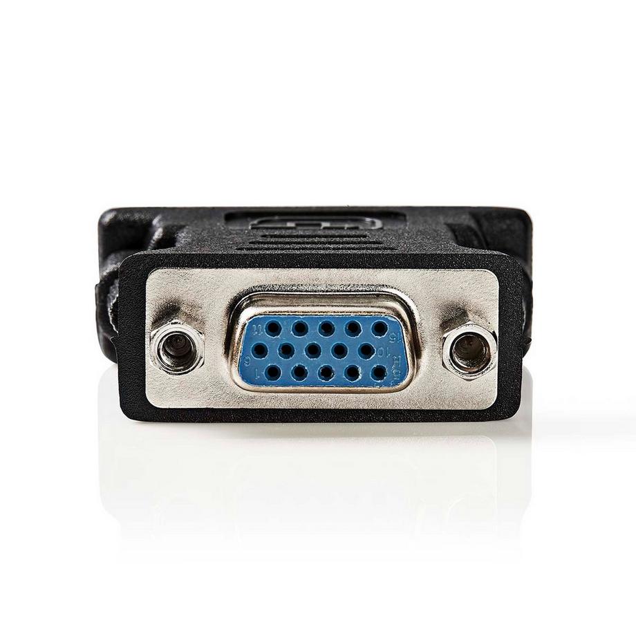 Nedis  DVI Adapter | DVI-I 24+5-Pin Stecker | VGA Buchse 15p | Vernickelt | Gerade | PVC | Schwarz | Box 