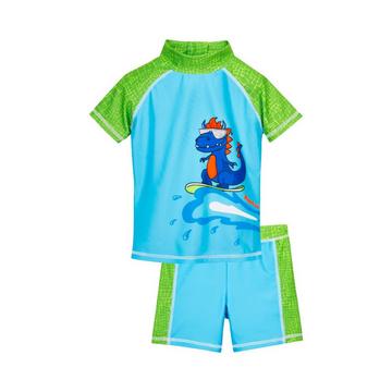 maillot de bain 2 pièces avec protection uv enfant dino