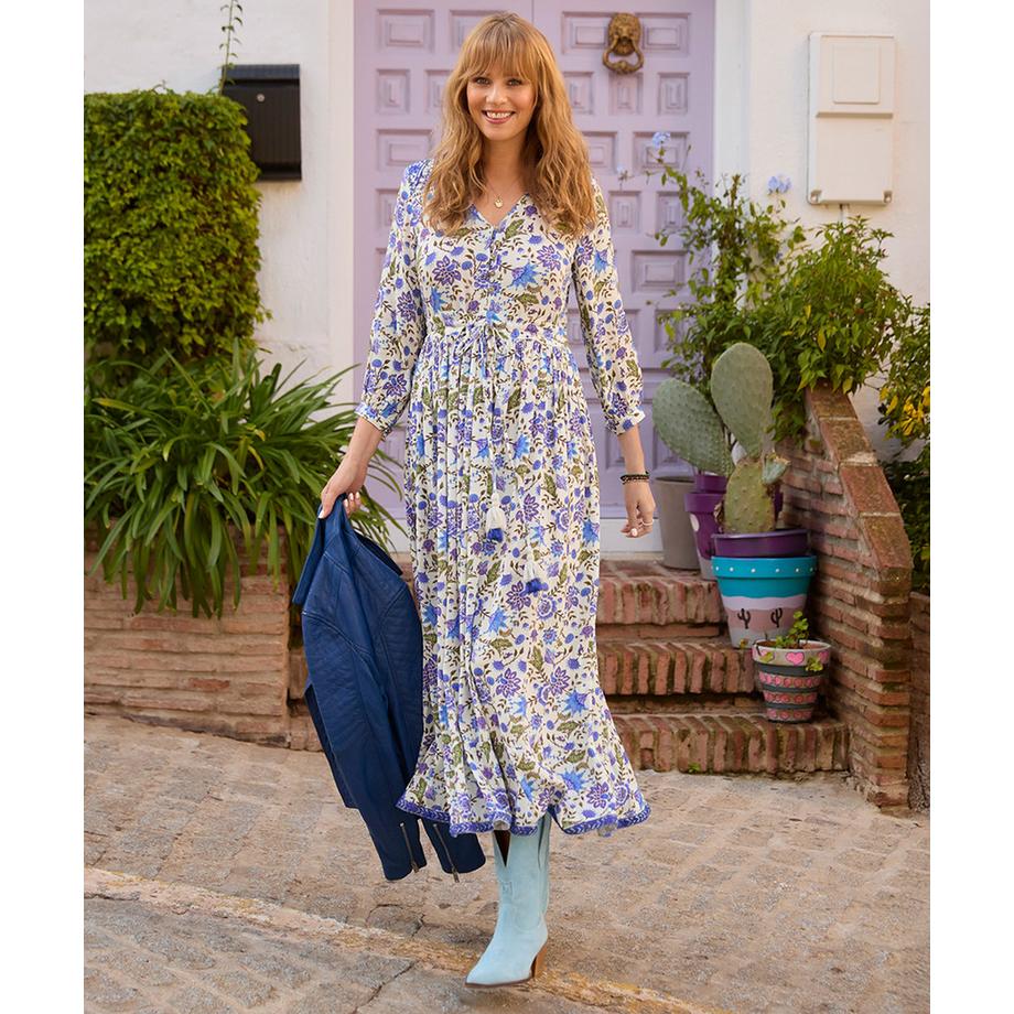 Joe Browns PETITE Florales Maxikleid mit Pailletten  