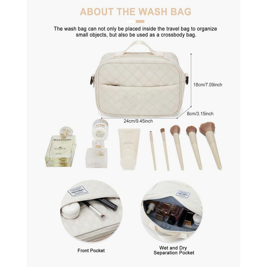 Only-bags.store  Sac de voyage, Sac de sport Bagage à main Sac Weekender avec housse pour trolley, Sac de voyage imperméable Sac de sport Sac d'entraînement 