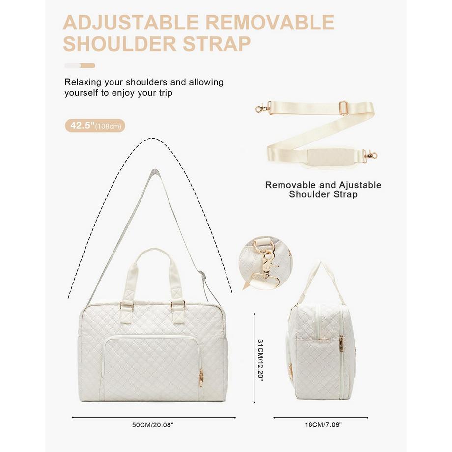 Only-bags.store  Sac de voyage, Sac de sport Bagage à main Sac Weekender avec housse pour trolley, Sac de voyage imperméable Sac de sport Sac d'entraînement 