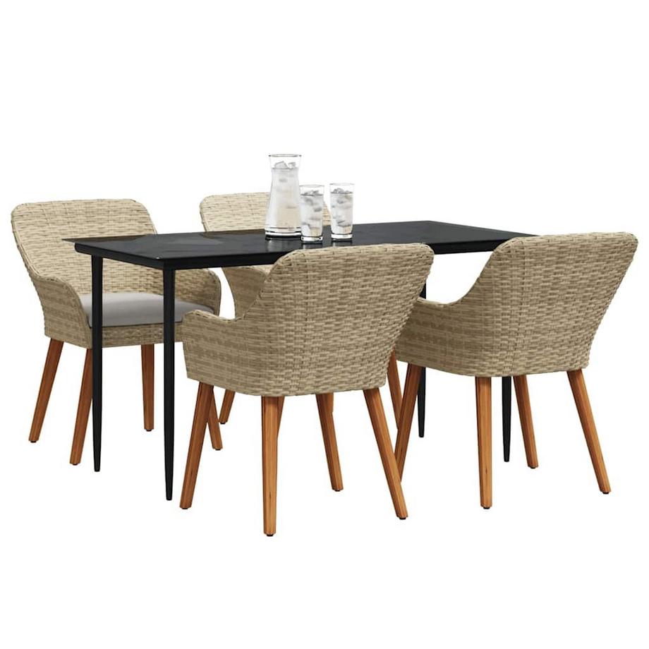 VidaXL Garten essgruppe poly-rattan  