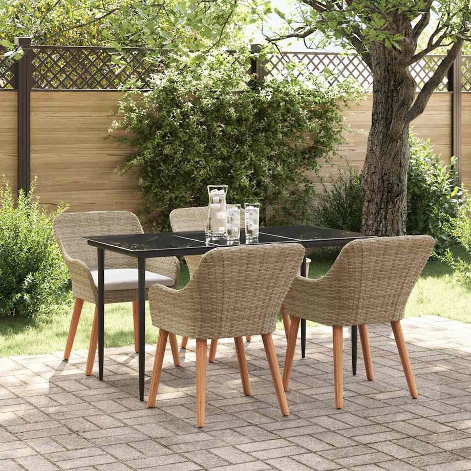 VidaXL Garten essgruppe poly-rattan  