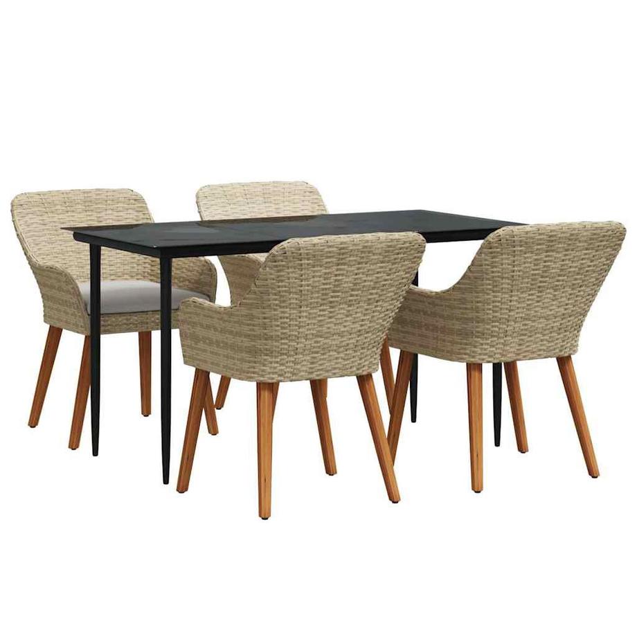 Garten essgruppe poly-rattan
