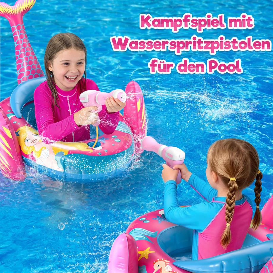 Activity-board Kinderschwimmring mit Wasserpistole, aufblasbarer Schwimmreifen  