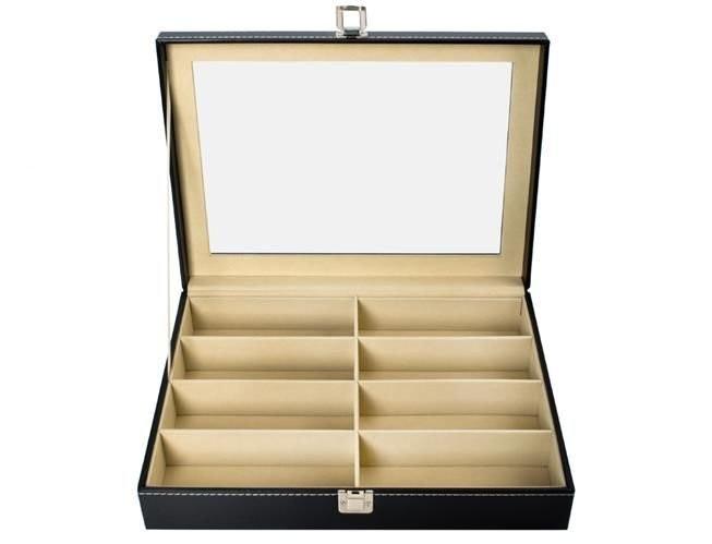 Pricenet Organisateur de lunettes avec 8 compartiments  