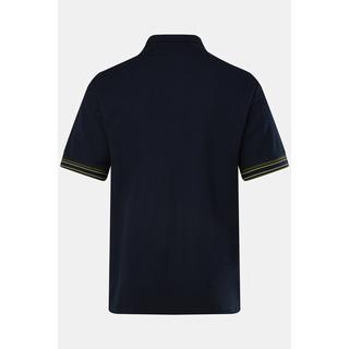 JP1880  Chemise en maille piquée à manches courtes et col à pointes boutonnées – coupe Modern Basic Fit, jusqu'au 8XL 