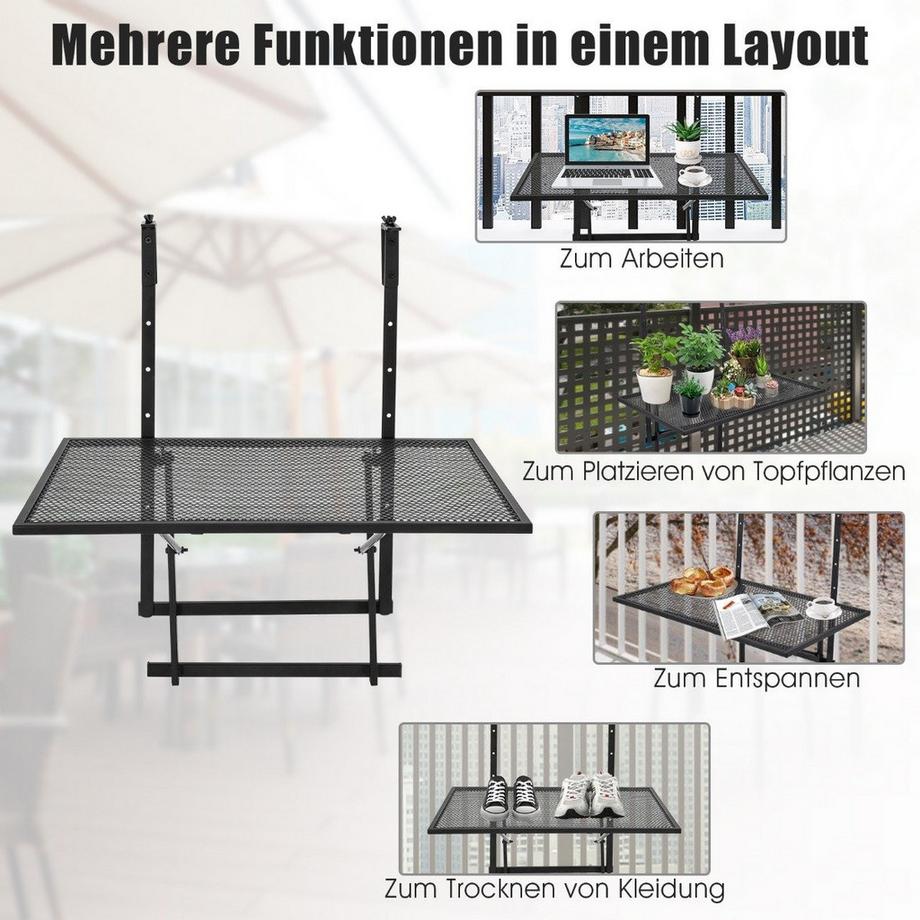 Northix Verstellbares Hängeregal  