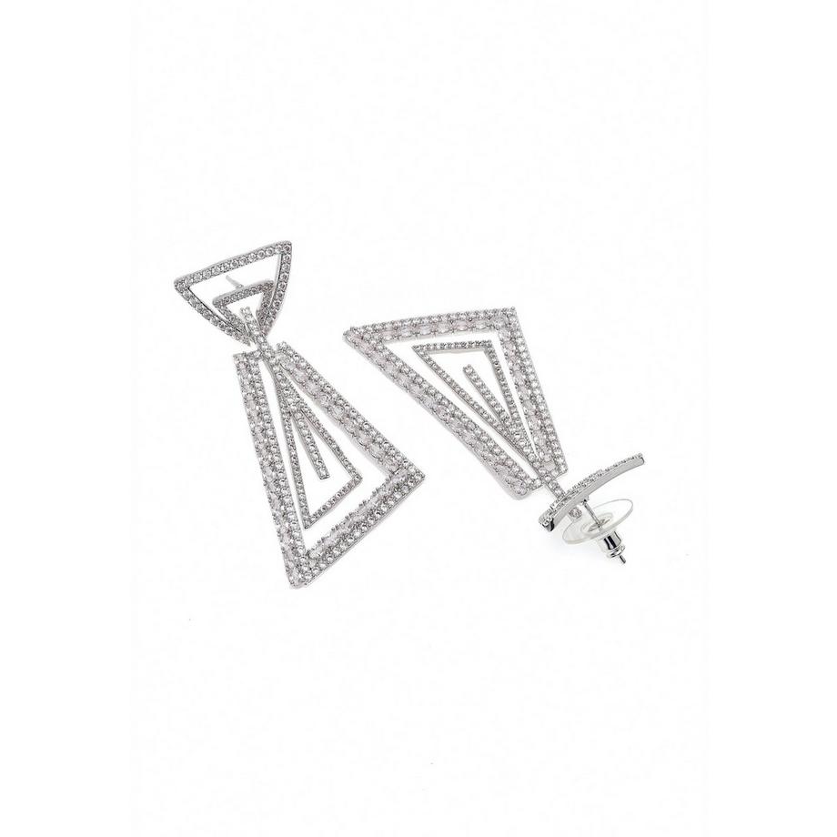 AVANT-GARDE PARIS  Schimmernde Geometrische Hängeohrringe 