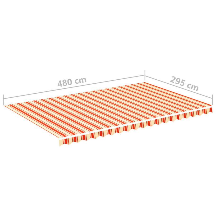 VidaXL Tissu d'auvent de remplacement polyester  