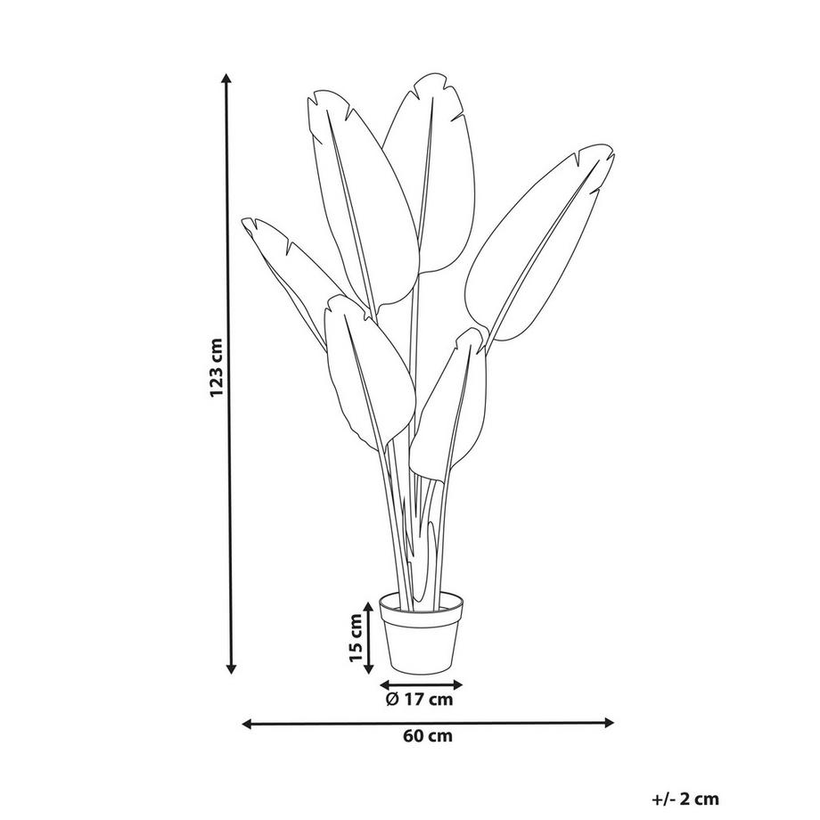 Beliani Plante artificielle en Matière synthétique  BANANA TREE  