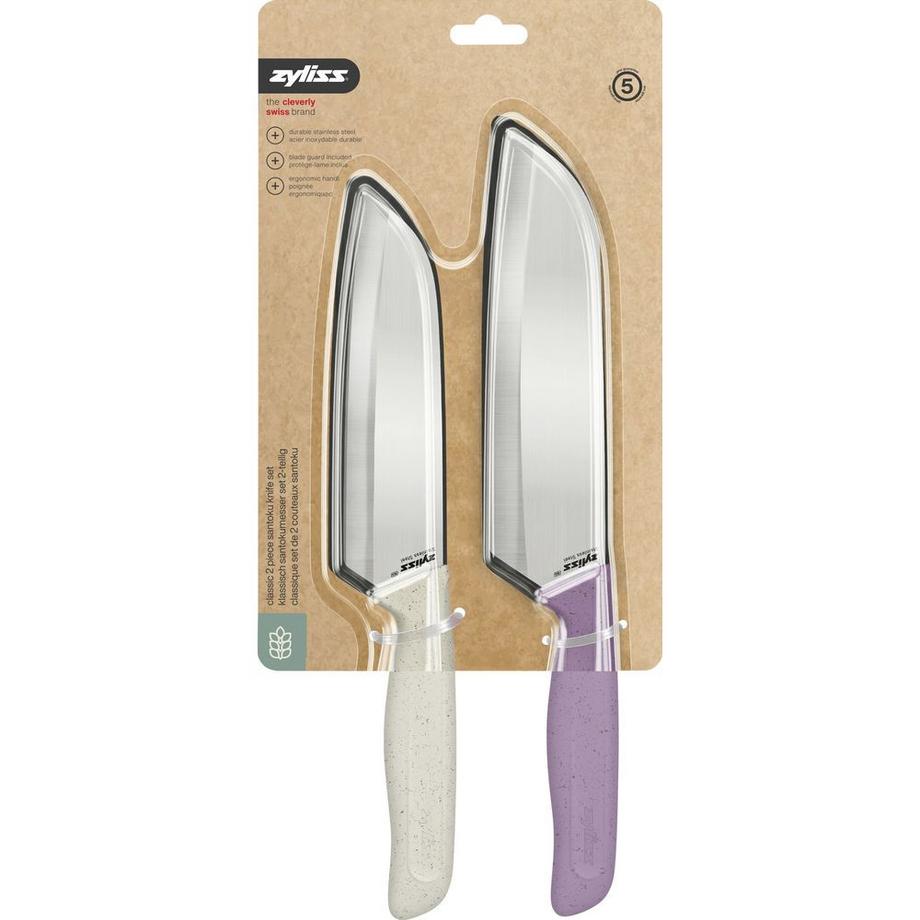 zyliss Ensemble de couteaux Santoku  Classic 2 pièces  