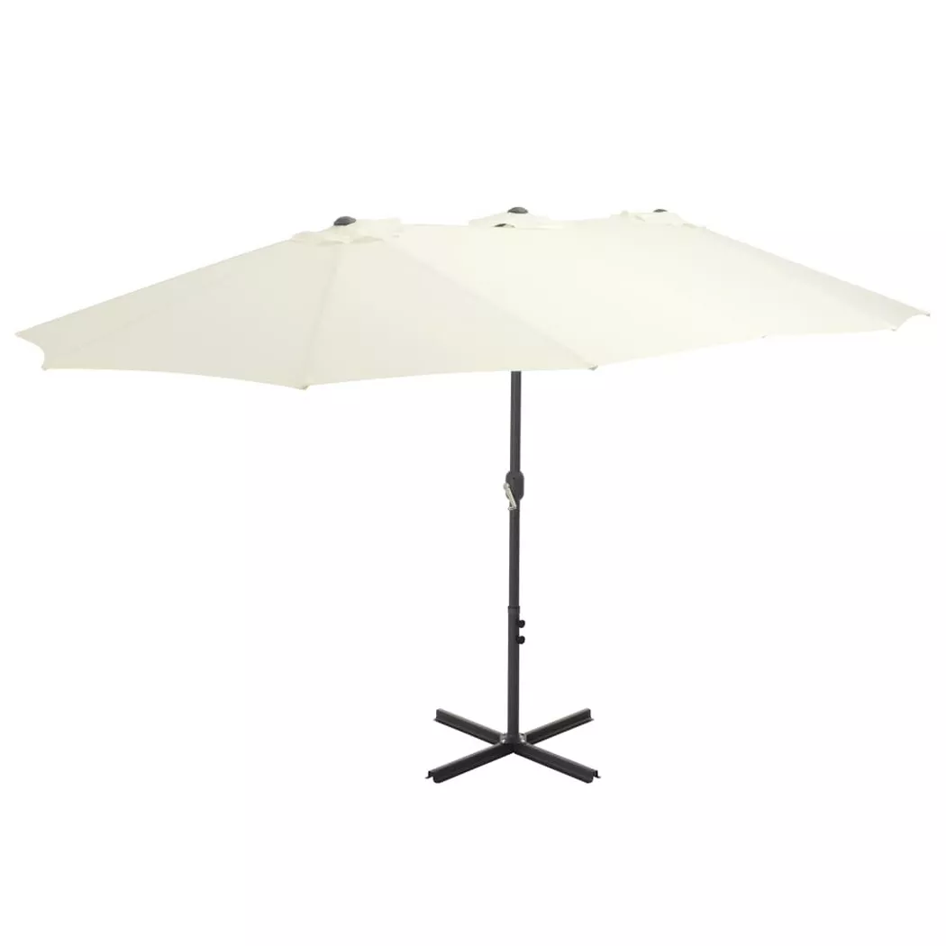 VidaXL - ombrellone, One Size, Beige