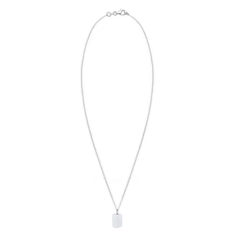 Kuzzoi  Collier Marque Plaque Militaire Brossée 