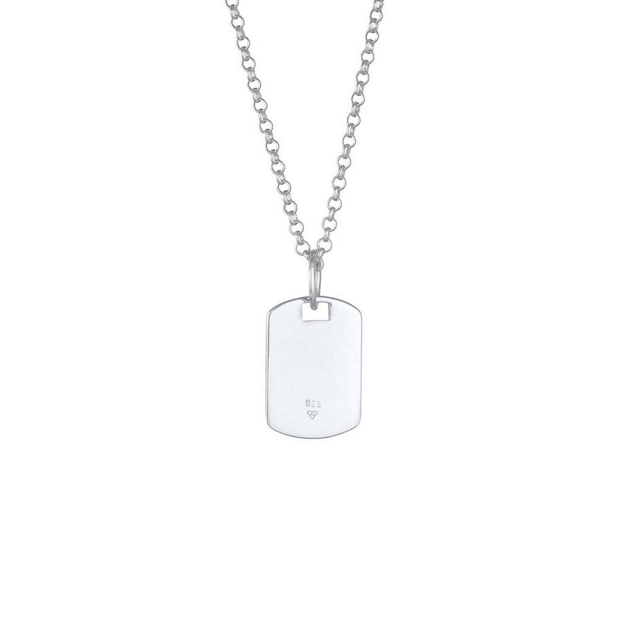 Kuzzoi  Collier Marque Plaque Militaire Brossée 