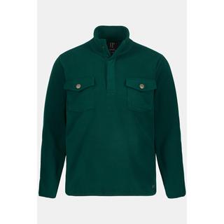 JP1880  Maglia polo di pile per l'outdoor con maniche lunghe 