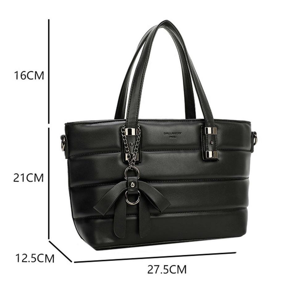 Gallantry Borsa a Mano Trapuntata con Nastro Decorativo  