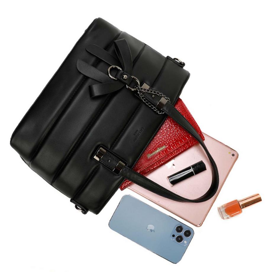 Gallantry Borsa a Mano Trapuntata con Nastro Decorativo  