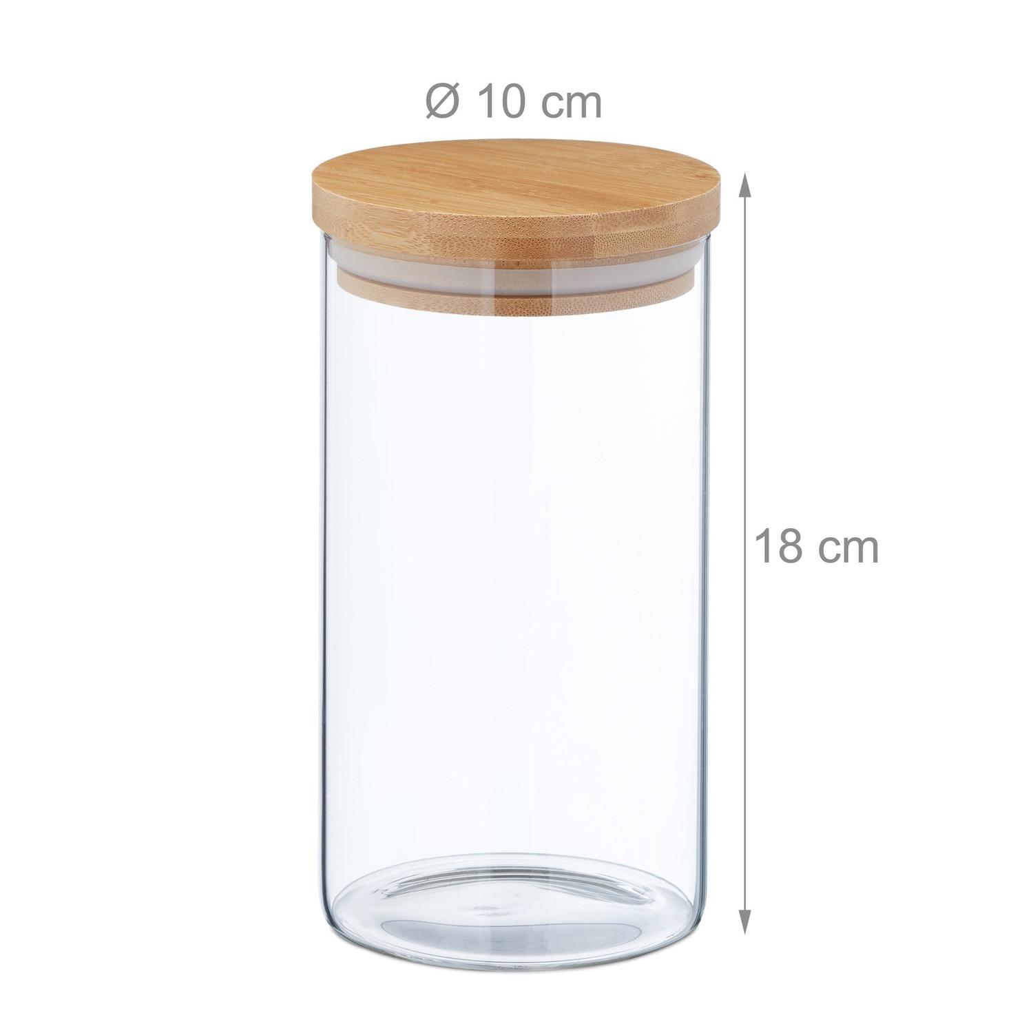 B2X 4 pezzi Barattoli conservazione 1000 ml  